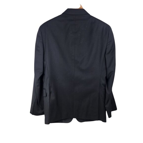 Tommy Hilfiger Mens Wool‎ Suit Jacket Size 38S Regular Black With Blue Striped - Picture 3 of 7